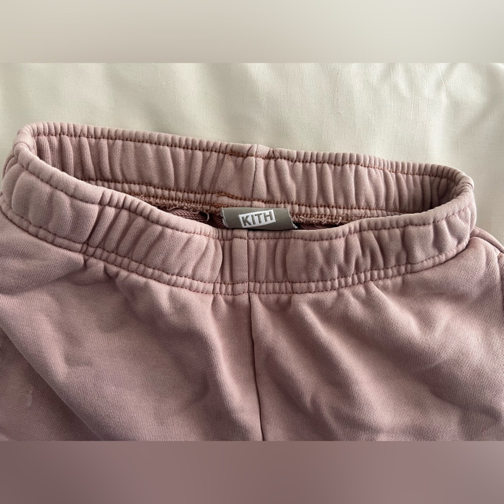 Kith XS Pastel Pink Cropped Sweatpants